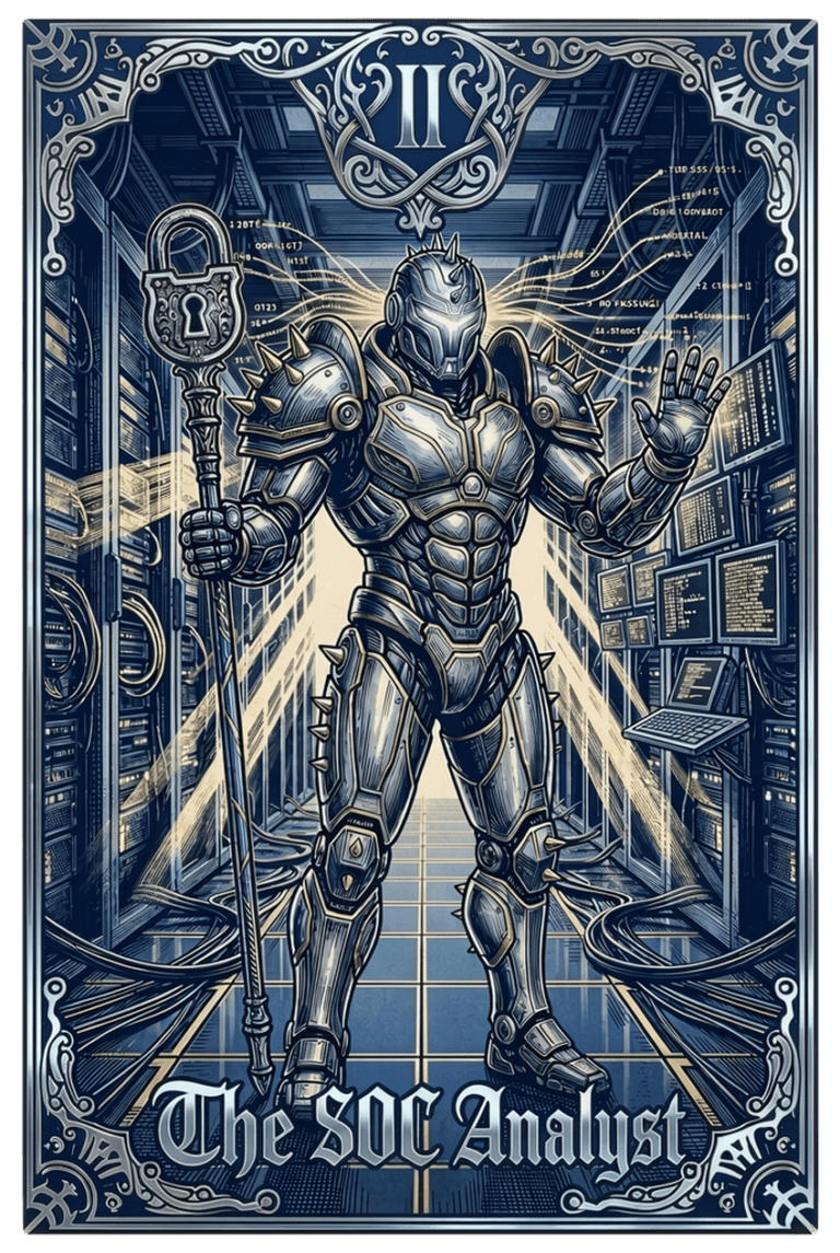 The SOC Analyst Tarot Card T-Shirt | Cybersecurity Apparel