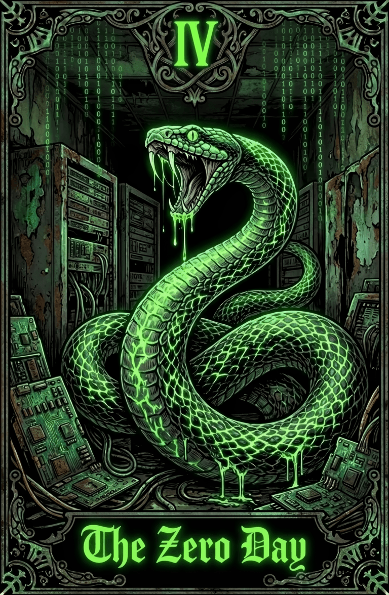 The Zero Day Tarot Card T-Shirt | Cybersecurity Apparel