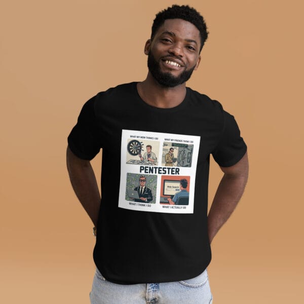 Pentester T-Shirt | Cybersecurity Humor Apparel | Dark